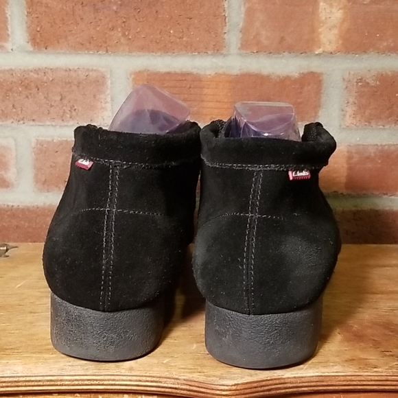 Clarks Wallabees Black Suede Men's Size 11 - Picture 4 of 10